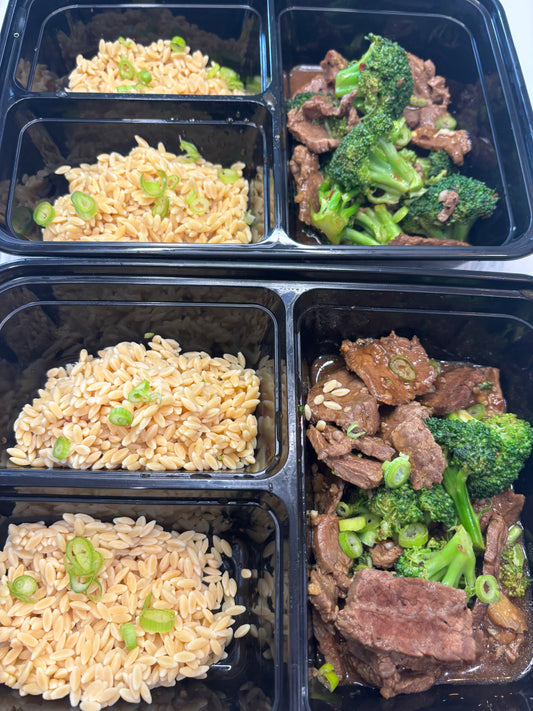 Steak & Broccoli with Choice of Rice