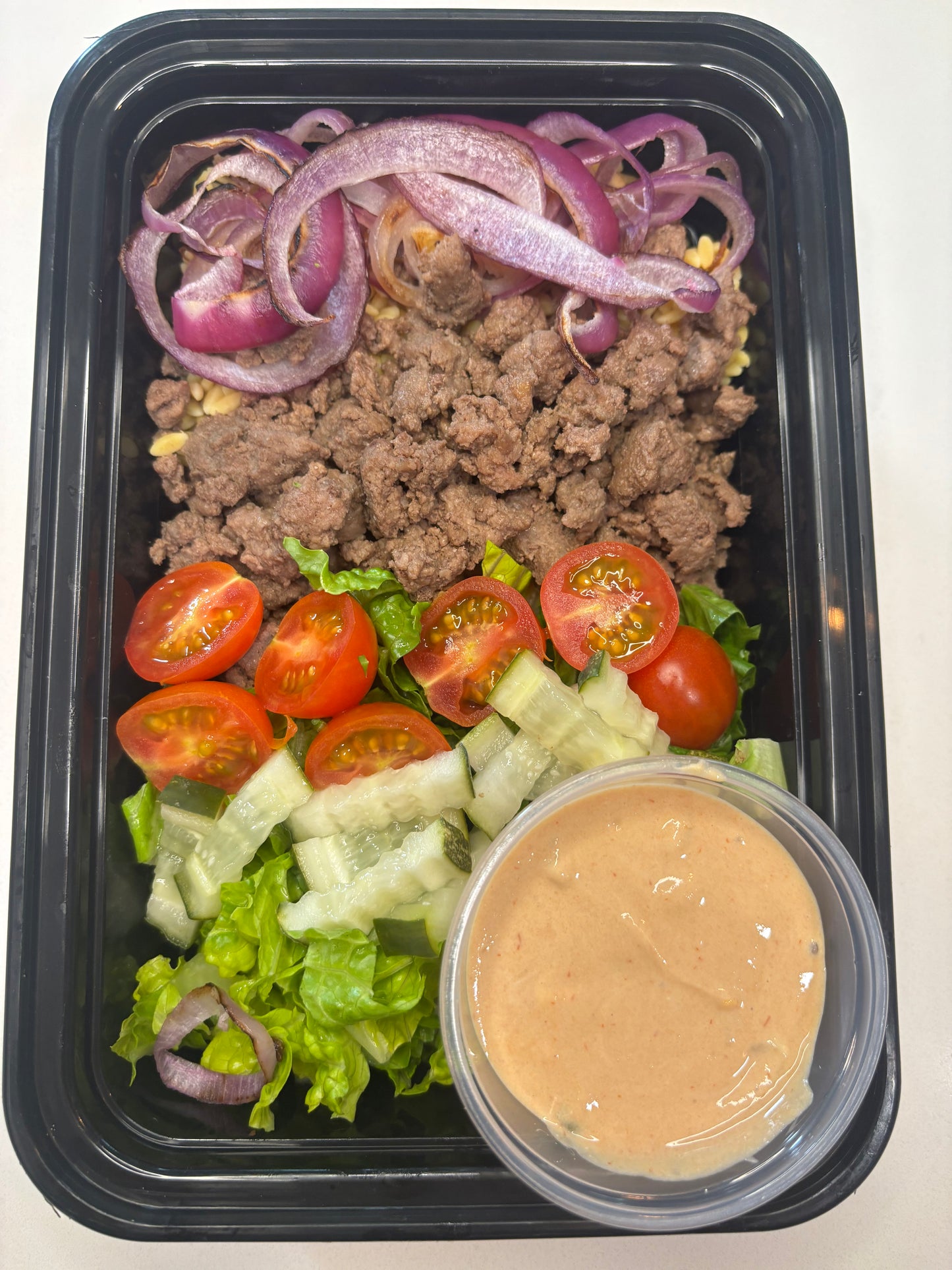 Hamburger in a Bowl with Choice of Rice